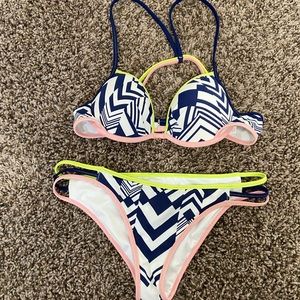 VS pink swimsuit